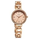 Titan Raga Showstopper Quartz Analog Rose Gold Dial Metal Strap Watch For Women