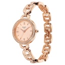Titan Raga Showstopper Quartz Analog Rose Gold Dial Metal Strap Watch For Women