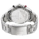 Fastrack Big Time Quartz Chronograph Black Dial Stainless Steel Strap Watch for Guys