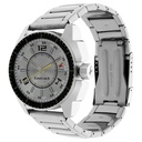 Fastrack Quartz Analog Silver Dial Stainless Steel Strap Watch for Guys