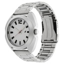 Fastrack Stunners Quartz Analog Silver Dial Silver Metal Strap Watch For Guys