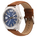 Fastrack Quartz Analog Black Dial Leather Strap Watch for Guys