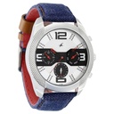 Fastrack Quartz Analog White Dial Leather Strap Watch for Guys