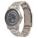 Fastrack Go Skate Quartz Analog with Day and Date Grey Dial Stainless Steel Strap Watch for Guys
