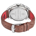 Fastrack Exuberant Quartz Analog White Dial Leather Strap Watch for Guys