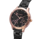 Timex Fashion Women's Black Dial Round Case 3 Hands Function Watch -TW000T630