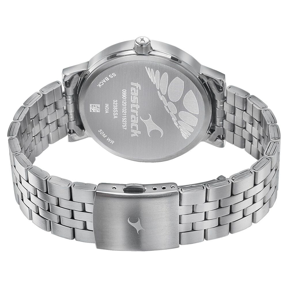Fastrack Dial It Up Quartz Multifunction Silver Dial Stainless Steel Strap Watch for Guys