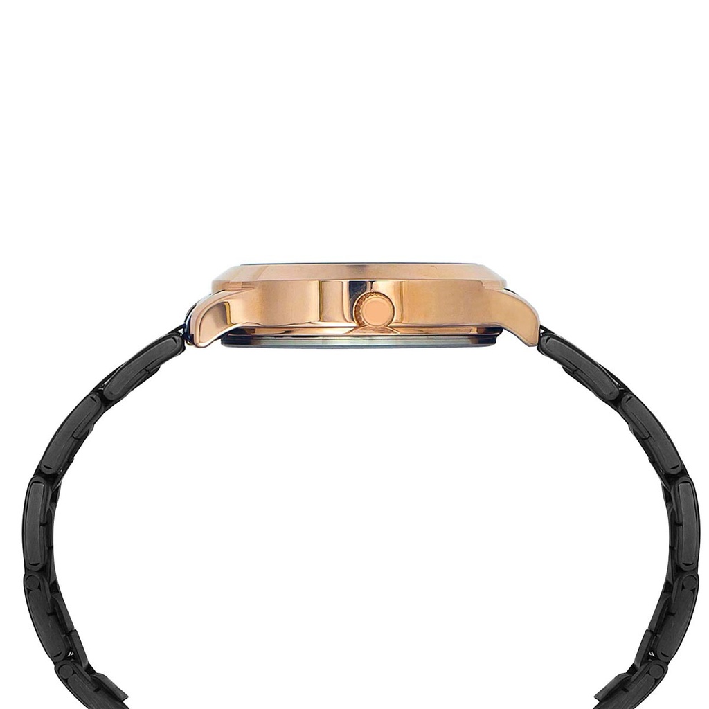 Timex Fashion Women's Black Dial Round Case 3 Hands Function Watch -TW000T630