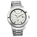 Fastrack Bare Basics Quartz Analog with Date White Dial Stainless Steel Strap Watch for Guys
