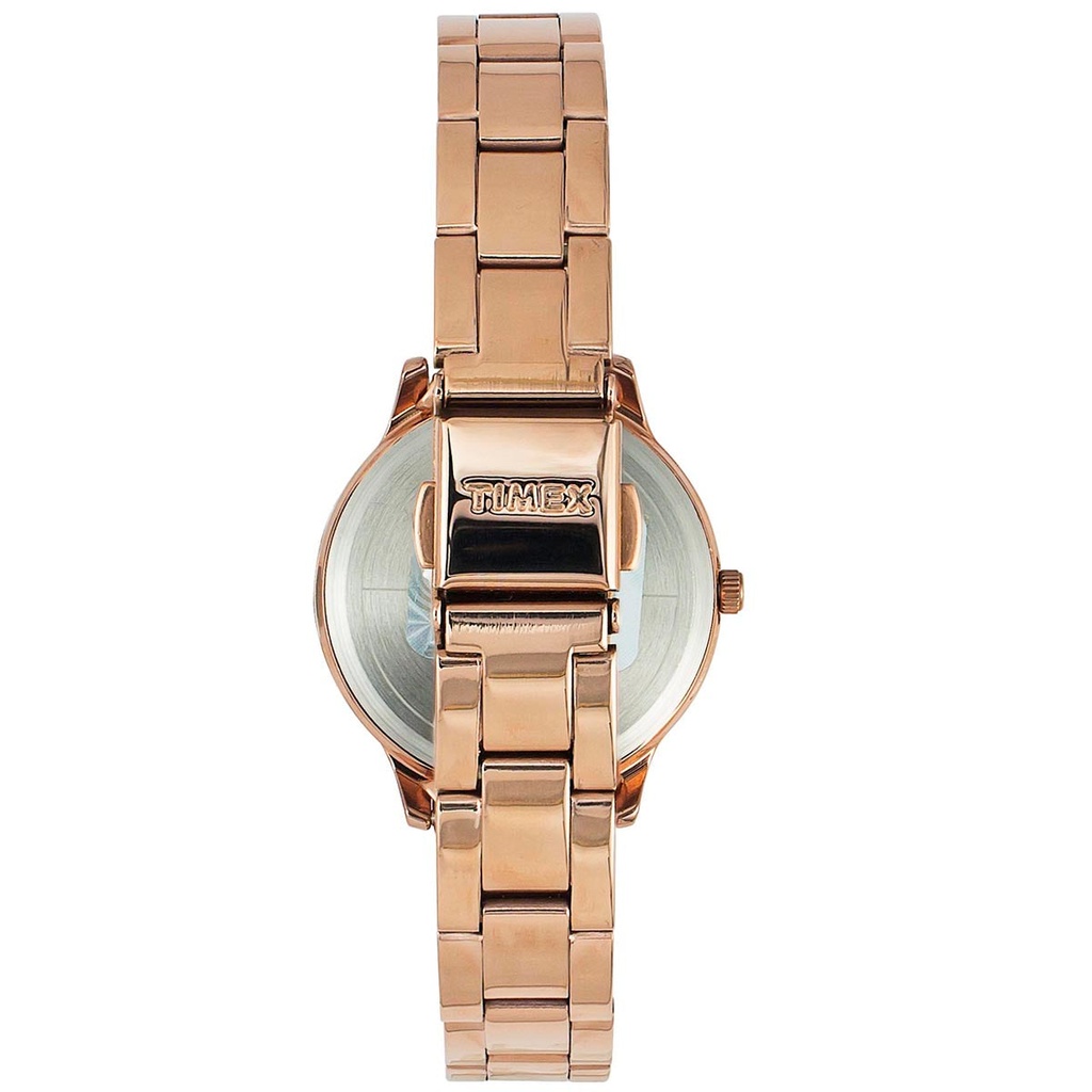 Timex Fashion Women's Blue Dial Round Case 3 Hands Function Watch -TW000T631