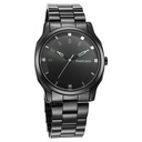 Fastrack Stunners Quartz Analog Black Dial Stainless Steel Strap Watch for Guys