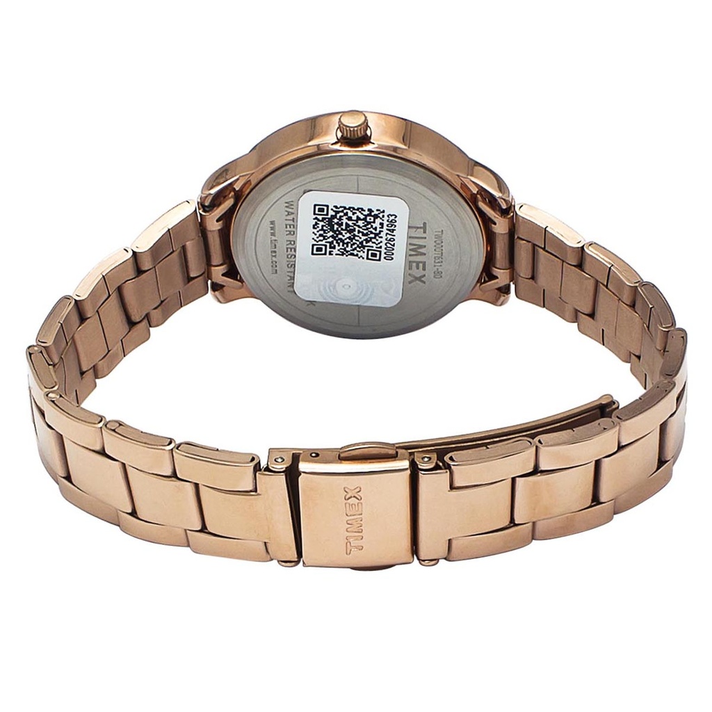 Timex Fashion Women's Blue Dial Round Case 3 Hands Function Watch -TW000T631