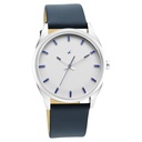 Fastrack After Dark White Dial Leather Strap Watch for Guys
