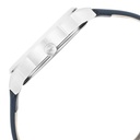 Fastrack After Dark White Dial Leather Strap Watch for Guys