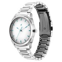 Fastrack Quartz Analog White Dial Silver Stainless Steel Strap Watch for Guys