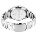 Fastrack Quartz Analog White Dial Silver Stainless Steel Strap Watch for Guys