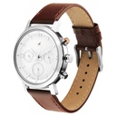 Fastrack Tick Tock Quartz Analog White dial Leather Strap Watch for Guys