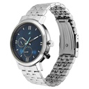 Fastrack Tick Tock Quartz Analog Blue dial Metal Strap Watch for Guys
