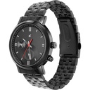 Fastrack Tick Tock Quartz Multifunction Black Dial Metal Strap Watch for Guys