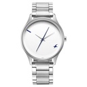 Fastrack Stunners Quartz Analog Silver Dial Metal Strap Watch for Guys