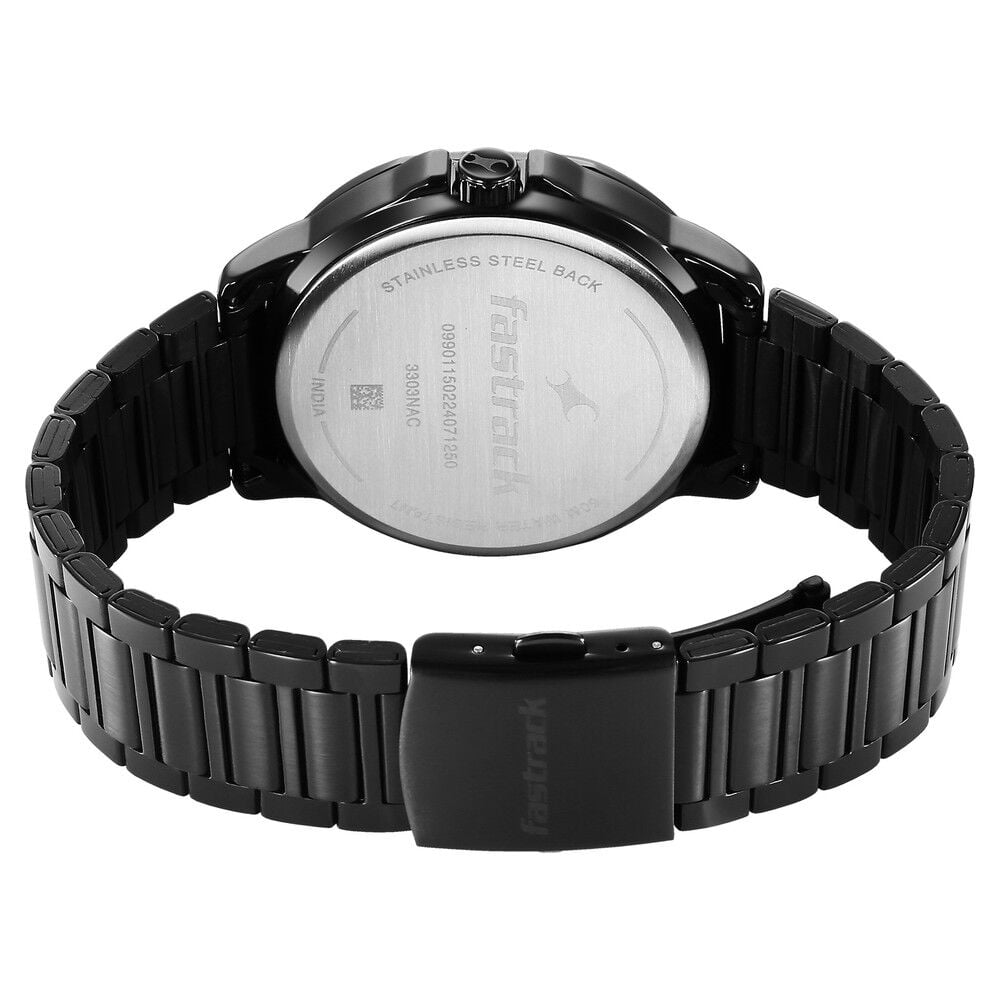 Fastrack Fleek Quartz Multifunction Blue Dial Stainless Steel Strap Watch for Guys