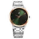 Fastrack Stunners Quartz Analog Green Dial Metal Strap Watch for Guys
