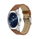 Fastrack Stunners Quartz Analog Blue dial Leather Strap Watch for Guys