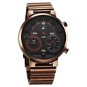 Fastrack Gambit Micromotor Black Dial Brown Metal Strap Analog Watch for Guys