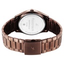 Fastrack Stunners Quartz Analog Brown Dial Brown Metal Strap Watch For Guys