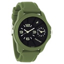 Fastrack Dual Time Quartz Analog Black Dial Silicone Strap Watch for Guys