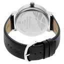 Fastrack Fundamentals Quartz Analog Grey Dial Leather Strap Watch for Guys