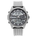 Fastrack Streetwear Quartz Analog Digital Grey Dial PU Strap Watch for Guys