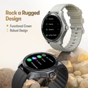 Fastrack Rogue with 3.5 CM UltraVU HD Display Sporty Smartwatch Functional Crown with AI Coach and Auto Multisport Recognition