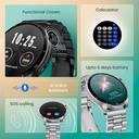 Fastrack Dezire FX1 Pro with 3.6 CM AMOLED Display with Functional Crown,SingleSync BT Calling,AOD,AI Voice Assistant