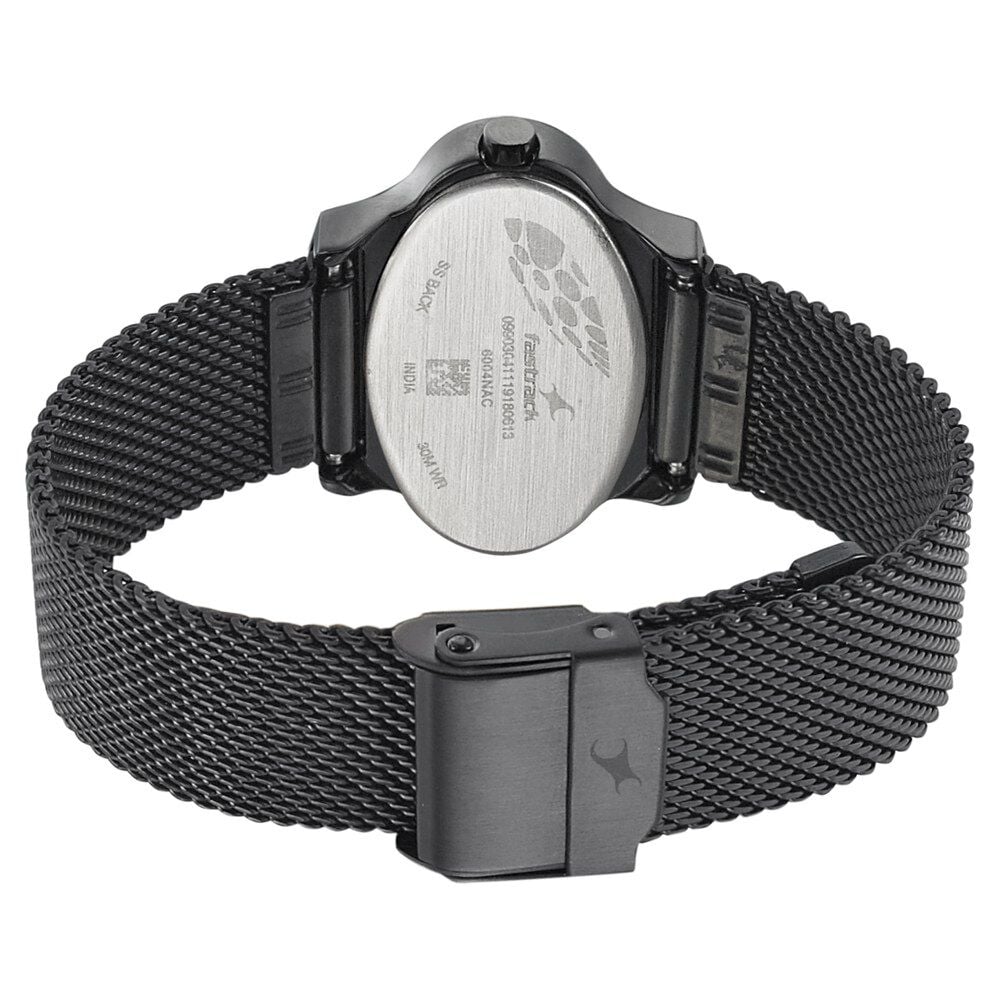 Fastrack Hitlist Quartz Analog Blue Dial Stainless Steel Strap Watch for Girls