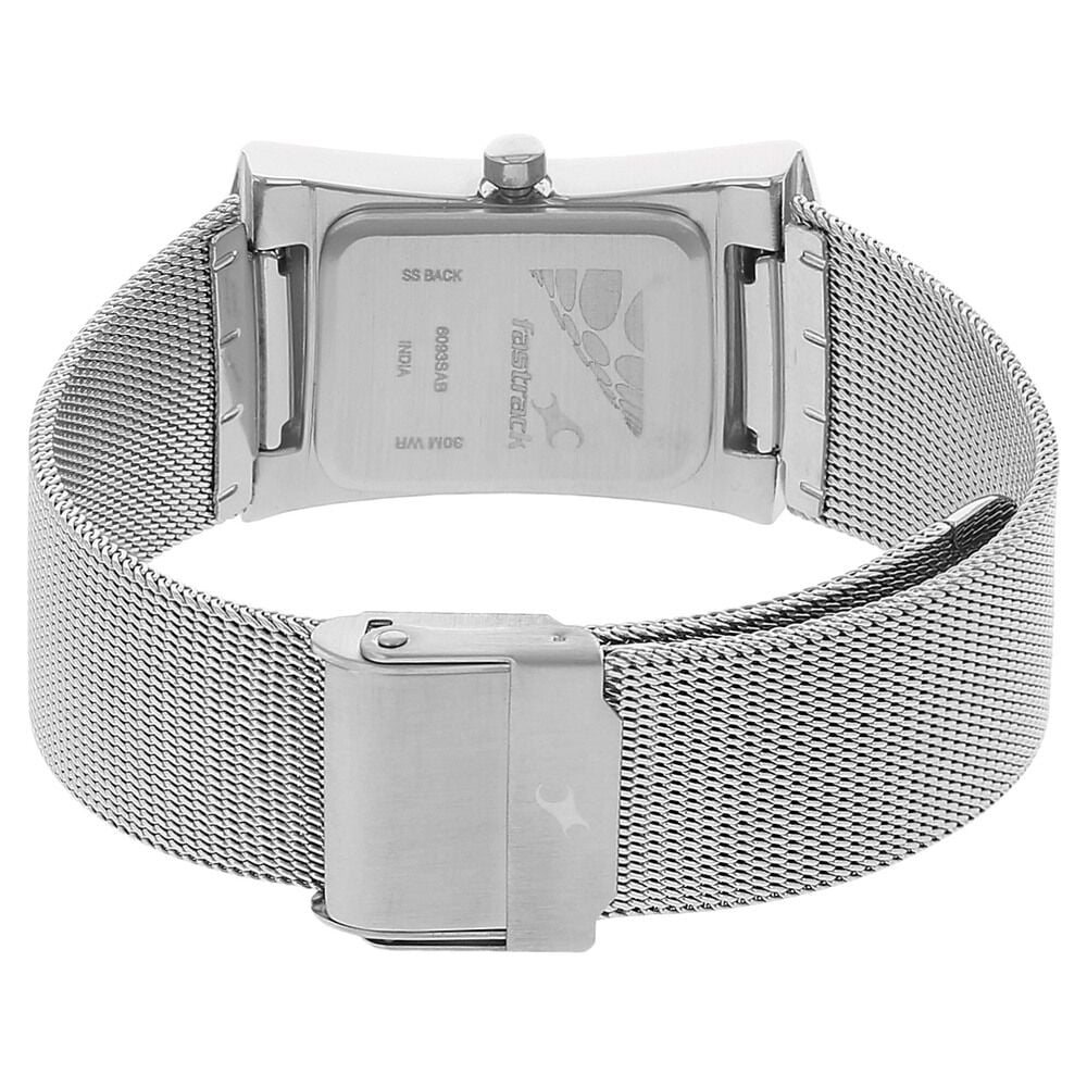 Fastrack Quartz Analog Black Dial Metal Strap Watch for Girls