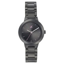 Fastrack Pulse Quartz Analog Black Dial Stainless Steel Strap Watch for Girls