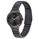 Fastrack Pulse Quartz Analog Black Dial Stainless Steel Strap Watch for Girls