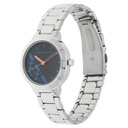 Fastrack Checkmate Quartz Analog Blue Dial Stainless Steel Strap Watch for Girls