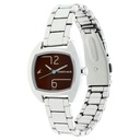 Fastrack Loopholes Quartz Analog with Date White Dial Stainless Steel Strap Watch for Girls