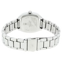 Fastrack Loopholes Quartz Analog with Date White Dial Stainless Steel Strap Watch for Girls