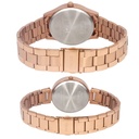 Timex Fashion Collection Premium Quality 3 Hands Pair's Analog Silver Dial Coloured Quartz Watch, Round Dial with 42 mm Case width - TW00PR294