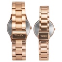 Timex Fashion Collection Premium Quality 3 Hands Pair's Analog Silver Dial Coloured Quartz Watch, Round Dial with 42 mm Case width - TW00PR294