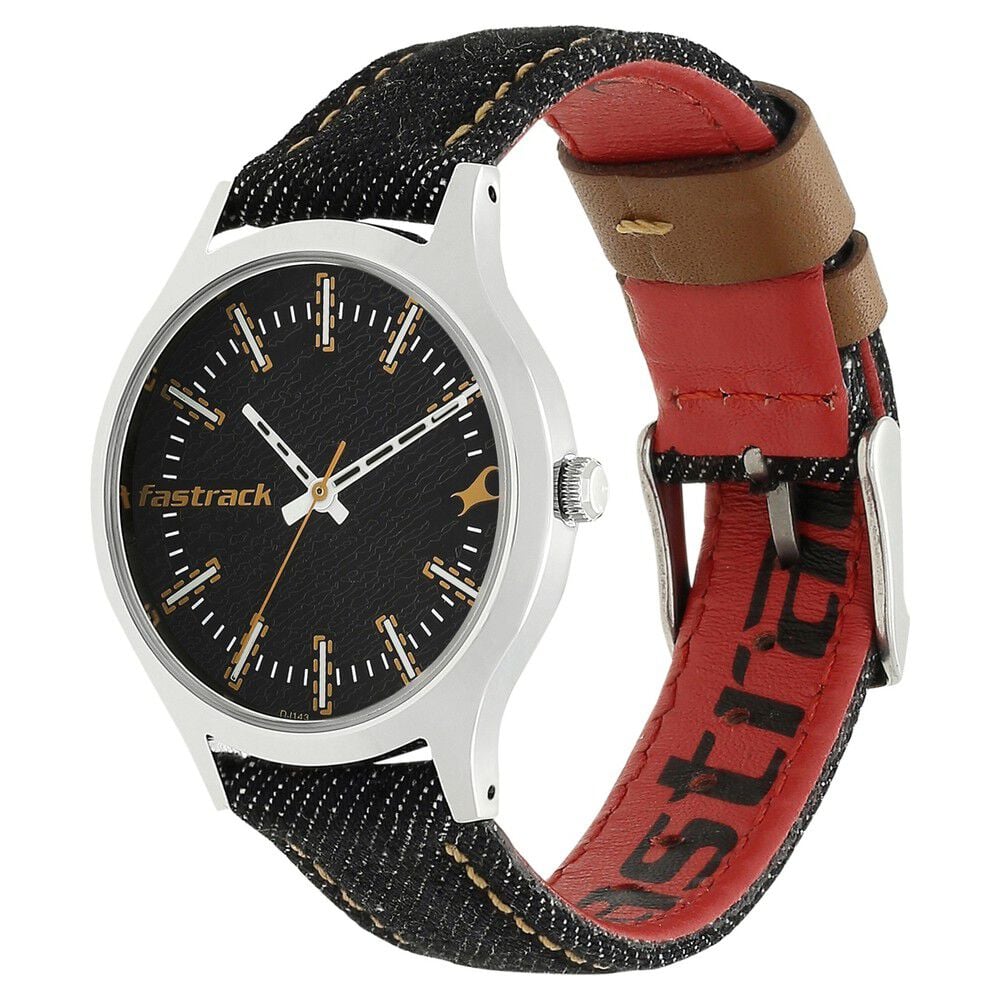 Fastrack I Love Me Quartz Analog Blue Dial Leather Strap Watch for Girls