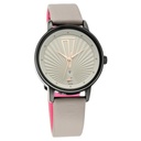 Fastrack Ruffles Quartz Analog with Date Grey Dial Leather Strap Watch for Girls