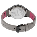Fastrack Ruffles Quartz Analog with Date Grey Dial Leather Strap Watch for Girls