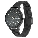 Fastrack Ruffles Quartz Analog with Day and Date Black Dial Stainless Steel Strap Watch for Girls
