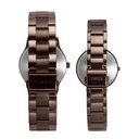 Timex Fashion Collection Premium Quality 3 Hands Pair's Analog Brown Dial Coloured Quartz Watch, Round Dial with 42 mm Case width - TW00PR295