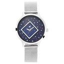 Fastrack Fit Outs Quartz Analog Blue Dial Metal Strap Watch for Girls