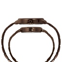 Timex Fashion Collection Premium Quality 3 Hands Pair's Analog Brown Dial Coloured Quartz Watch, Round Dial with 42 mm Case width - TW00PR295